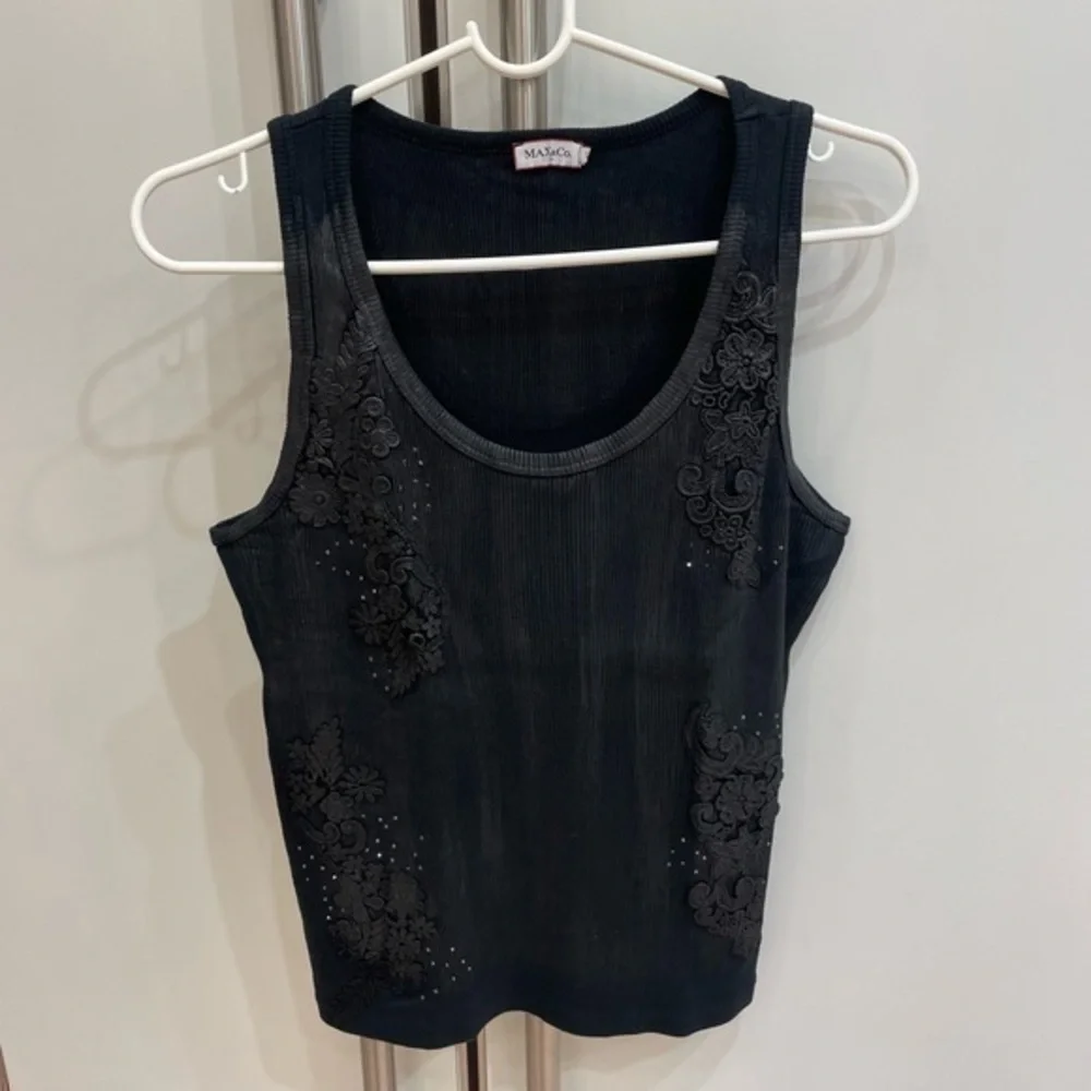 Max & Co. Tank with Rhinestone and Embroidery - Picture 2 of 10